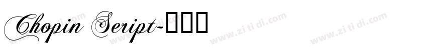 Chopin Seript字体转换